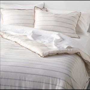 Ticking Stripe King Comforter Hearth and Hand